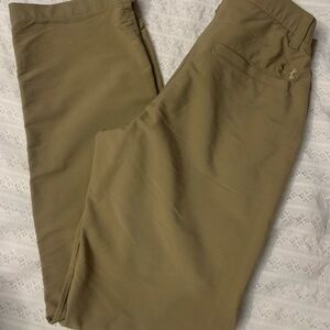 Under Armour Khaki Tan Brown Golf Pants Men's 32x32 Loose Athletic